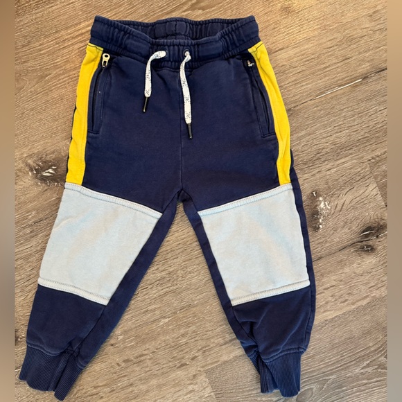 Hanna Andersson Other - Hanna Andersson Toddler Jogger Sweatpants Navy Yellow Size 3T